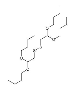 1-[1-butoxy-2-(2,2-dibutoxyethyldisulfanyl)ethoxy]butane Structure