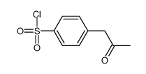 4-(2-oxopropyl)benzenesulfonyl chloride结构式