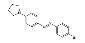 (4-bromophenyl)-(4-pyrrolidin-1-ylphenyl)diazene Structure