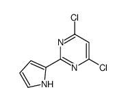 4,6-dichloro-2-(1H-pyrrol-2-yl)pyrimidine Structure