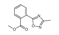 Methyl 2-(3-methyl-1,2,4-oxadiazol-5-yl)benzoate结构式