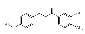 3',4'-DIMETHYL-3-(4-METHYLTHIOPHENYL)PROPIOPHENONE Structure