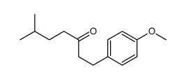 1-(4-methoxyphenyl)-6-methylheptan-3-one结构式