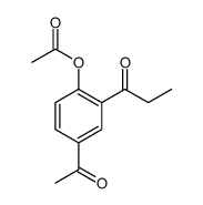 1-Propanone, 1-[5-acetyl-2-(acetyloxy)phenyl]- Structure