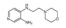 3,4-Pyridinediamine, N4-[2-(4-morpholinyl)ethyl]结构式