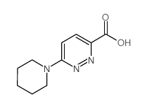 6-Piperidin-1-ylpyridazine-3-carboxylic acid结构式