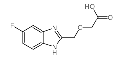 [(5-氟-1H-苯并咪唑-2-基)甲氧基]乙酸结构式