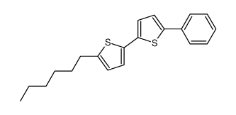 2-hexyl-5-(5-phenylthiophen-2-yl)thiophene Structure