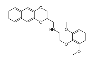 2-((2-ethyl(2,6-dimethoxyphenoxy)amino)methyl)1,4-dioxane-(2,3-b)naphthalene结构式