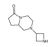 2-(azetidin-3-yl)-1,3,4,7,8,8a-hexahydropyrrolo[1,2-a]pyrazin-6-one结构式