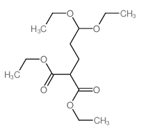 diethyl 2-(3,3-diethoxypropyl)propanedioate Structure