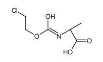 (2R)-2-(2-chloroethoxycarbonylamino)propanoic acid结构式