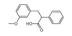 β-(m-methoxyphenyl)-α-phenylpropionic acid结构式