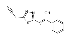 N-[5-(cyanomethyl)-1,3,4-thiadiazol-2-yl]benzamide结构式