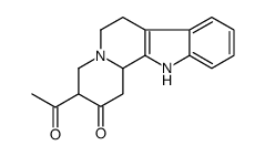 3-acetyl-3,4,6,7,12,12b-hexahydro-1H-indolo[2,3-a]quinolizin-2-one结构式