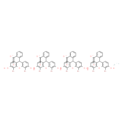 2-(4,5-dibromo-3,6-dihydroxyxanthen-9-yl)benzoic acid, zirconium salt结构式