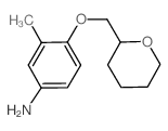 3-Methyl-4-(tetrahydro-2H-pyran-2-ylmethoxy)-phenylamine Structure