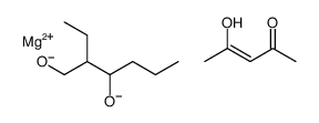 hydrogen [2-ethylhexane-1,3-diolato(2-)-O,O'](pentane-2,4-dionato-O,O')magnesate(1-) Structure