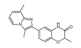 6-(3,8-Dimethylimidazo[1,2-a]pyridin-2-yl)-2-methyl-3-oxo-3,4-dihydro-2H-1,4-benzoxazine Structure