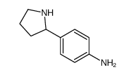 4-(2-Pyrrolidinyl)aniline结构式