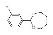 2-(3-bromophenyl)-1,3-oxathiepane结构式