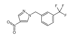 1H-Pyrazole, 4-nitro-1-[[3-(trifluoromethyl)phenyl]methyl]结构式