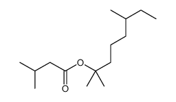 2,6-dimethyloctan-2-yl 3-methylbutanoate结构式