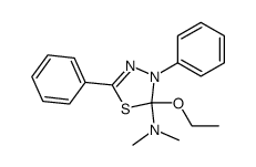 (2-ethoxy-3,5-diphenyl-2,3-dihydro-[1,3,4]thiadiazol-2-yl)-dimethyl-amine Structure