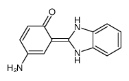 4-amino-6-(1,3-dihydrobenzimidazol-2-ylidene)cyclohexa-2,4-dien-1-one结构式