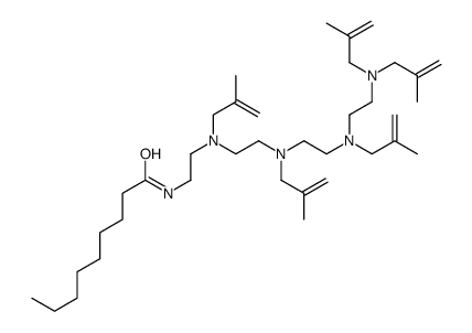 N-[14-methyl-3,6,9,12-tetrakis(2-methylallyl)-3,6,9,12-tetraazapentadec-14-en-1-yl]nonan-1-amide结构式