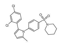 1-(4-(2-(2,4-dichloro-phenyl)-5-methyl-pyrrol-1-yl)-benzenesulfonyl)-piperidine结构式