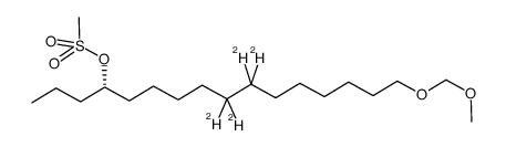 (S)-(-)-[9,9,10,10-2H4]-17,19-dioxaicosan-4-yl methanesulfonate Structure