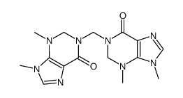 bis(1,2-dihydro-3,9-dimethylhypoxanthin-1-yl)methane Structure