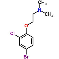 2-(4-Bromo-2-chlorophenoxy)-N,N-dimethylethanamine结构式
