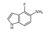 4-FLUORO-1H-INDOL-5-AMINE结构式