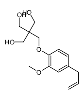 2-(hydroxymethyl)-2-[(2-methoxy-4-prop-2-enylphenoxy)methyl]propane-1,3-diol结构式