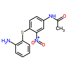 N-{4-[(2-Aminophenyl)sulfanyl]-3-nitrophenyl}acetamide结构式