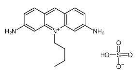 10-butylacridin-10-ium-3,6-diamine,hydrogen sulfate结构式
