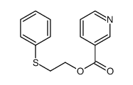 2-phenylsulfanylethyl pyridine-3-carboxylate Structure