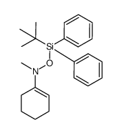 O-(tert-butyldiphenylsilyl)-N-(cyclohex-1-en-1-yl)-N-methylhydroxylamine结构式