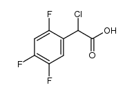 2-(2,4,5-trifluorophenyl)-2-chloroacetic acid结构式