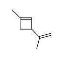 1-methyl-3-prop-1-en-2-ylcyclobutene结构式