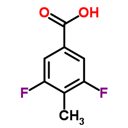 3,5-Difluoro-4-methylbenzoicacid Structure