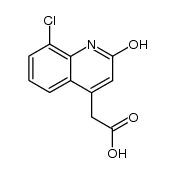 (8-chloro-2-hydroxy-[4]quinolyl)-acetic acid Structure
