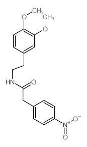 Benzeneacetamide,N-[2-(3,4-dimethoxyphenyl)ethyl]-4-nitro- Structure
