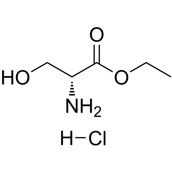 Ethyl L-serinate hydrochloride (1:1) Structure