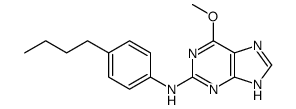 2-((4-Butylphenyl)amino)-6-methoxy-9H-purine结构式