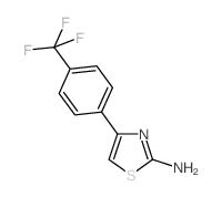 4-(4-(三氟甲基)苯基)噻唑-2-胺结构式