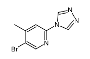 5-bromo-4-methyl-2-(4H-1,2,4-triazol-4-yl)pyridine(SALTDATA: FREE) picture