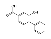 2-羟基-[1,1-联苯]-4-羧酸结构式